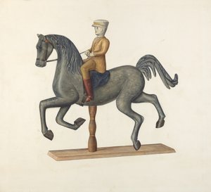 Paard met ruiter door Selma Sandler