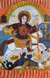 Sint Joris en de Draak door Serbian School