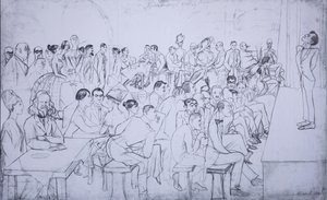 Het rusthuis van de komieken, 1916 door Sergei Alexandrovich Polyakov