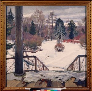 De lente komt eraan. door Sergei Arsenevich Vinogradov