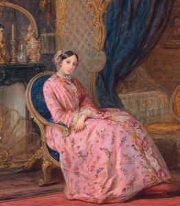Portret van Groothertogin Maria Nikolaevna van Rusland, midden 19e eeuw
