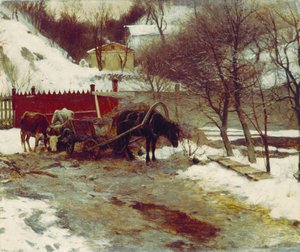 Vroege lente door Sergei Ivanovich Svetoslavsky
