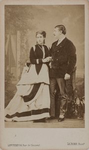 Paul Pavlovich Demidoff, 2e Prins van San Donato 1839-1885, met zijn vrouw, Maria..., 1863 door Sergei Lvovich Levitsky