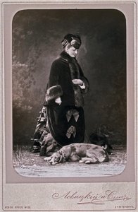 Prinses Ekaterina Mikhailovna Dolgorukova 1847-1922, 1870s door Sergei Lvovich Levitsky