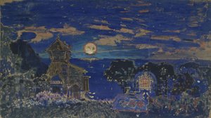 Toneelontwerp voor de opera Kashchey de Onsterfelijke door N. Rimsky-Korsakov, 1902 door Sergei Vasilievich Malyutin