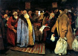 Aankomst van een voivode, 1907 door Sergei Vasilyevich Ivanov