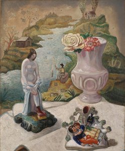 Porseleinen Figuren en Bloemen
