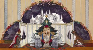 Decorontwerp voor het ballet De Notenkraker van P. Tsjaikovski door Sergei Yurievich Sudeykin