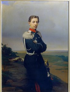 Portret van grootvorst (tsarevich) Nicolas Alexandrovich van Rusland