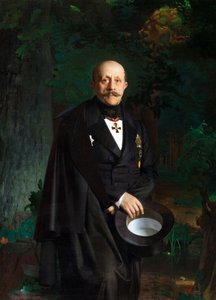 Portret van Alexander Dmitriyevich Chertkov door Sergey Konstantinovich Zaryanko