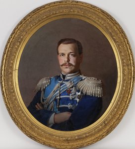 Portret van keizer Alexander III door Sergey Konstantinovich Zaryanko