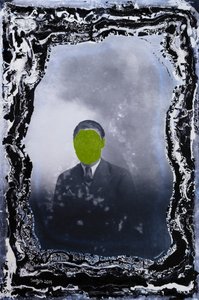 jonge heer alleen poserend, 2019 (gemengde techniek)