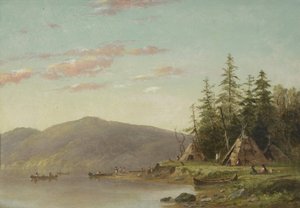 Chippewa Kampement aan de Boven-Mississippi