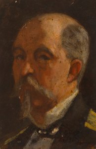 Portret van een man door Severin Falkman