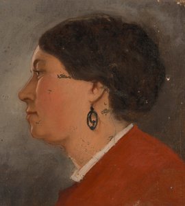 Profiel van een vrouw door Severin Falkman