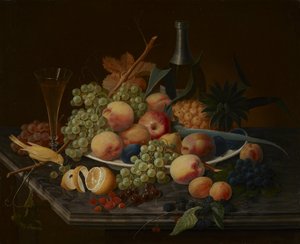 Stilleven met fruit door Severin Roesen
