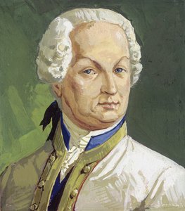 Graaf Maximiliaan von Browne (gouache op papier)