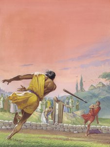 Romulus en Remus (gouache op papier)