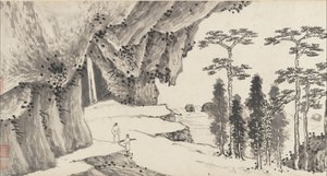 Gezamenlijk landschap door Shen Zhou