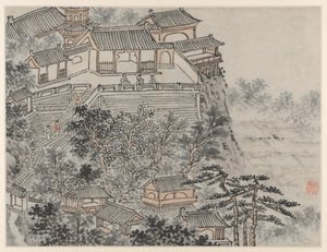 Twaalf Zichten op de Tijgerheuvel, Suzhou: Het Vijf Wijzen Terras