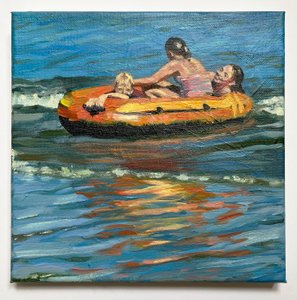 In de ondiepten met de boot, 2021 door Sheri Gee