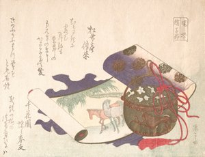 Rolkenschilderij van paard door Shinsai