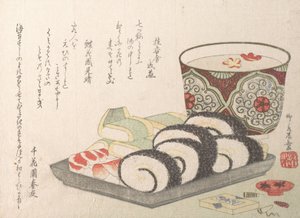 Sushi gezuurde vis en rijst door Shinsai