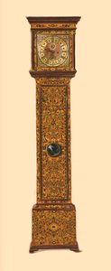 Klok ingelegd met lichte marqueterie, 1905