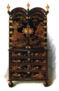 Lakkabinet, 1905 door Shirley Charles Llewellyn Slocombe