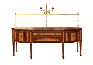 Satinwood en Mahonie Dressoir, 1907 1908
