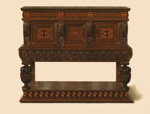 Walnoten- en eikenhouten buffet, 1904