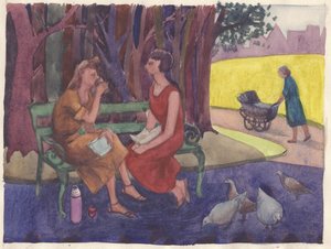 Een incident in het park, 1952 door Shirley Markham