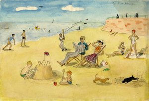 Strandscène, ca. 1946
