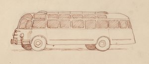 Bus, Parijs, Frankrijk, 1951