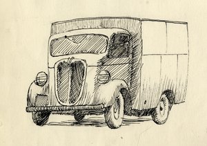 Vrachtwagen door Shirley Markham