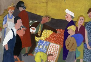 Marktscène door Shirley Markham