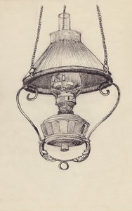 Paraffinelamp, ca. 1950