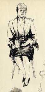 Zittende vrouw, 1953 door Shirley Markham
