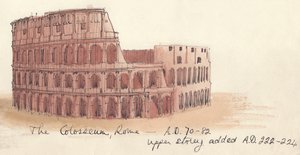 Het Colosseum, Rome - AD 70-82 door Shirley Markham