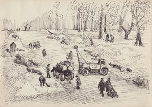 Bomen kappen door Shirley Markham