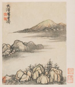 Herinneringen aan de Qinhuai-rivier, 1642-1707 door Shitao
