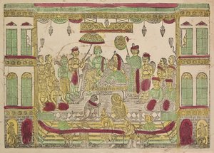 Rama en Sita in koninklijk paleis