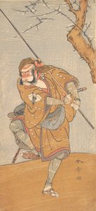 Onoe Matsusuke in de Rol van Asahina in Edo no Haru Meisho Soga, 1773