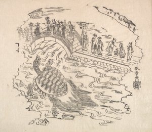 Shinabazu Benten Kaicho: Ceremonie van Aanbidding van Benten in de Shinabazu Tempel, 18e eeuw