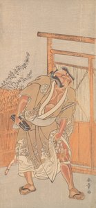 De acteur 2e Nakamura Sukegoro als een man met een zwarte lakbriefdoos (ca. 1774)