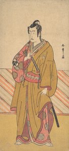 De acteur Bando Mitsugoro I als een van de Conen Otoko of Vijf Kyokaku