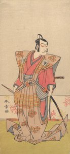 De acteur Ichikawa Danjuro V als een samoerai door Shunsho