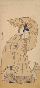De eerste Nakamura Nakazo in de rol van Kanshojo, 1780