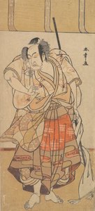 De eerste Onoe Kikugoro als een boze man, ca. 1772