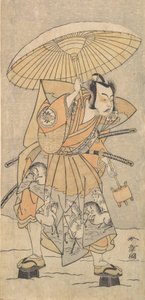 De Tweede Nakamura Juzo als een Samurai, 1773 of 1774 door Shunsho